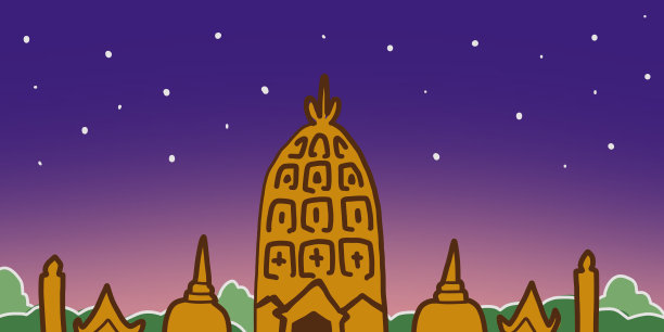 泰国大城府的佛教寺庙查看壁纸图片下载