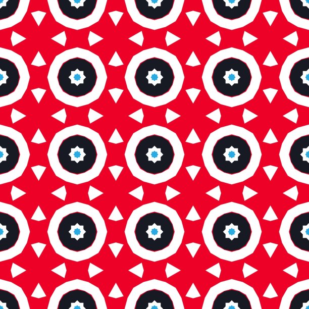 红白相间的图案配上黑色的图案图片下载