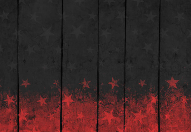 黑色，红色和栗色，幽灵般的木质纹理瓷砖，像空白的条纹，凌乱的，肮脏的，破旧的，令人毛骨悚然的染色艺术，风化的矢量万圣节主题背景，到处都是污迹，星星和垂直线木板的图案图片下载