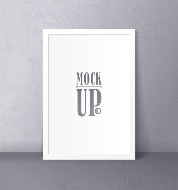 白色空白A4模板，用于大报，海报，广告，照片或演示文稿。矢量图图片下载