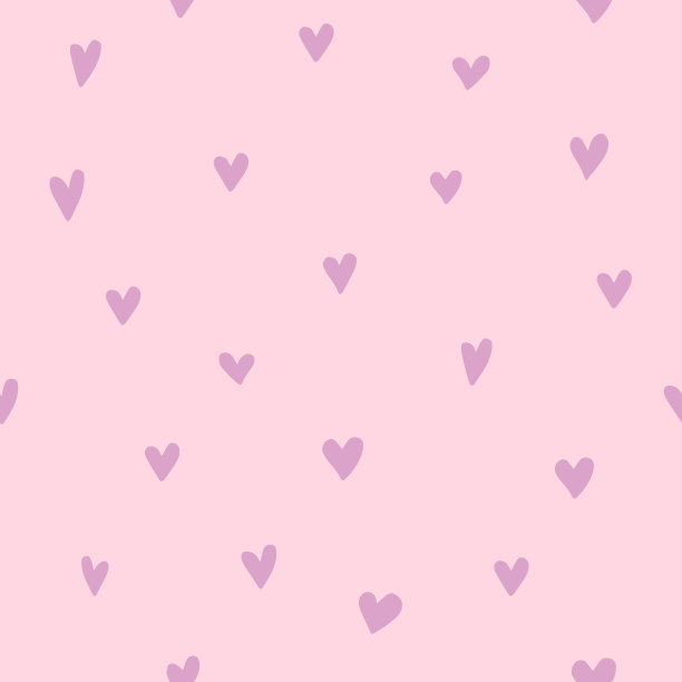 情人节的心-粉红色的无缝图案背景图片下载