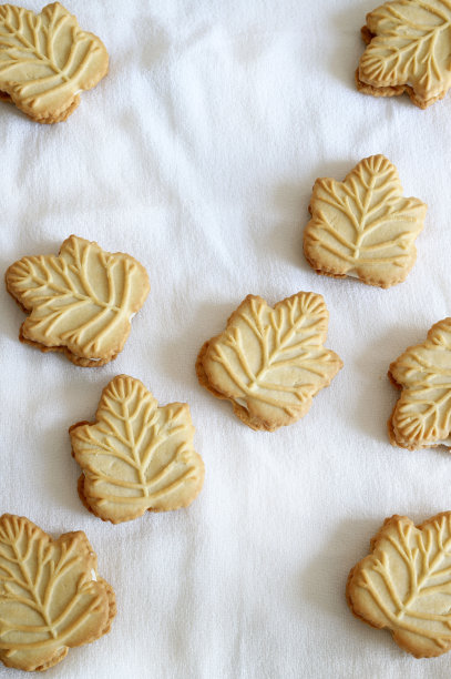 加拿大枫奶油饼干。图片下载