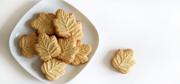 加拿大枫奶油饼干。图片下载