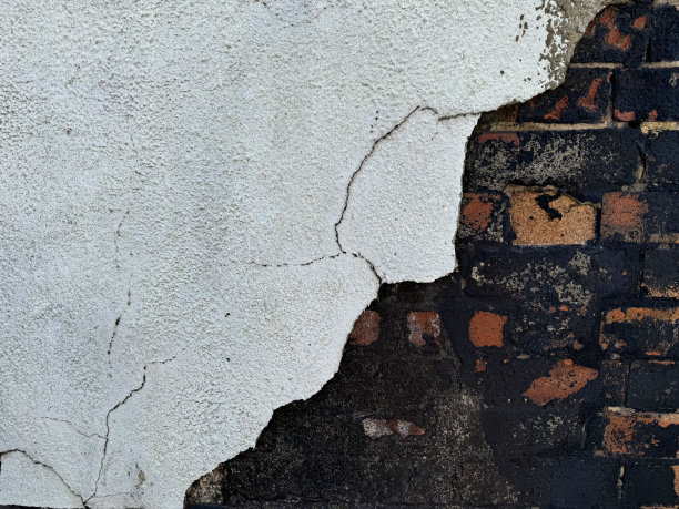 旧砖墙与损坏渲染图片下载