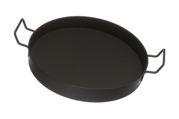 白色背景上的黑色托盘图片下载