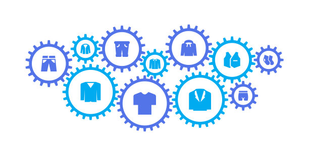 齿轮机构和男人的服装图标图片下载