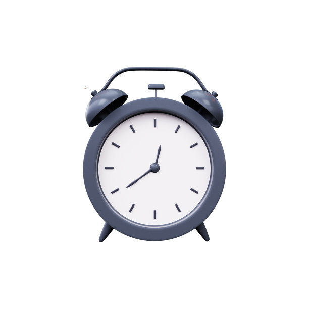 3D闹钟或复古表时钟。3D渲染，库存照片图片下载