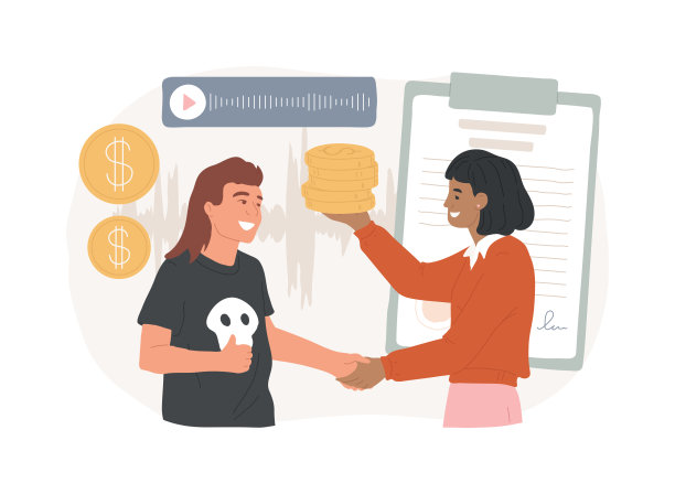 许可合同隔离概念矢量插图。图片下载