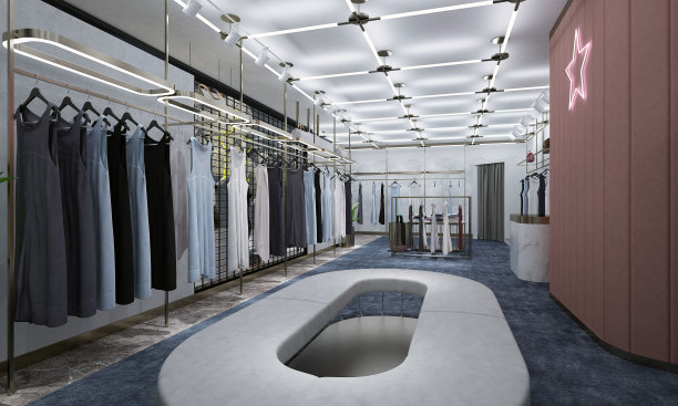 布店、时装店3d渲染图片下载