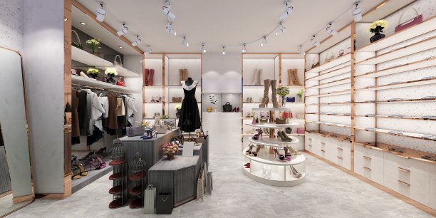 布店、时装店3d渲染图片下载