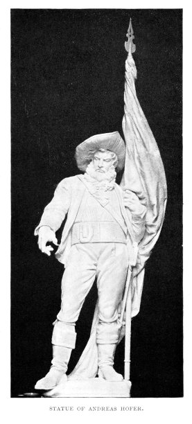 安德烈亚斯·霍弗雕像，因斯布鲁克，蒂罗尔，奥地利，19世纪欧洲历史图片下载