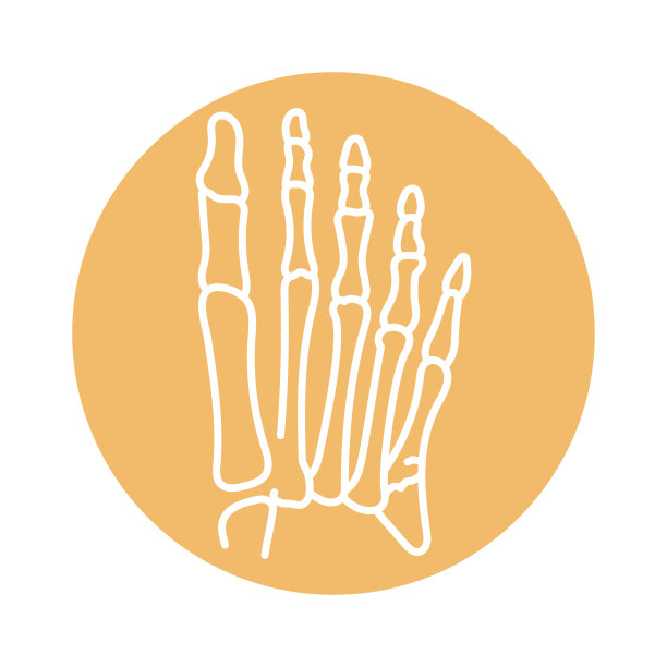 脚骨折线黑色图标。图片下载