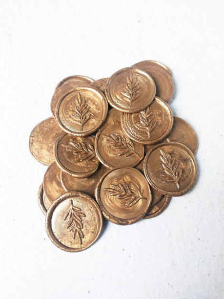 白底彩色蜡邮票图片下载