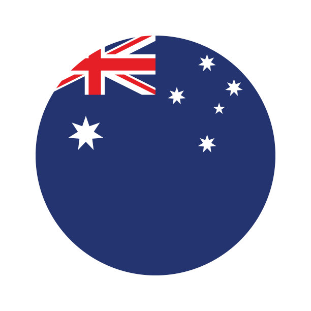 澳大利亚国旗。澳大利亚圆旗。图片下载