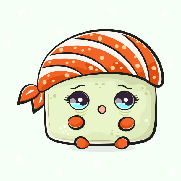 受惊的寿司角色图片下载