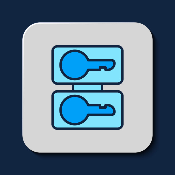 填充轮廓金属模具板铸造键图标隔离在蓝色背景。准备大规模生产和伪造钥匙。向量图片下载