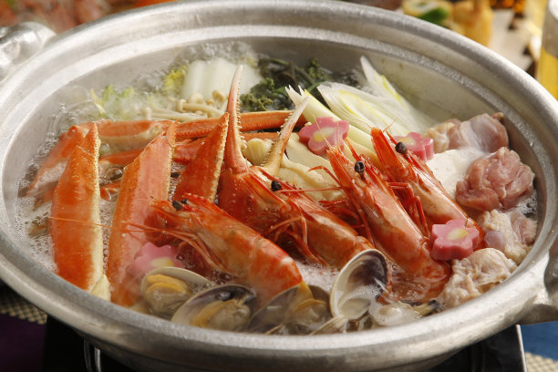 蟹虾海鲜火锅图片下载