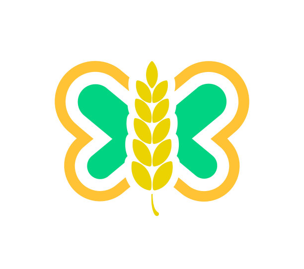 蝴蝶面包店标志图片下载