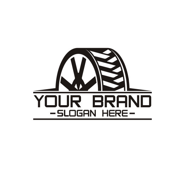 轮胎或车轮标志设计图片下载