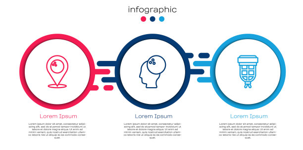 设置线位置与保龄球，保龄球和台球口袋。业务信息图表模板。向量图片下载