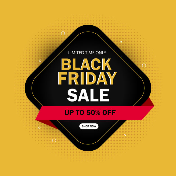 创意黑色星期五促销海报设计图片下载
