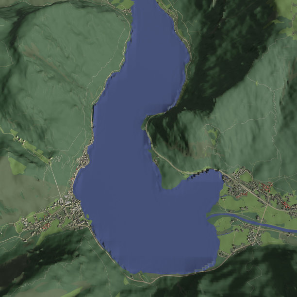 在哈尔施塔特奥地利城市和城市的三维插图图片下载