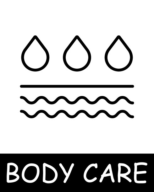 奶油图标。精华身体护理，健康，美丽，女孩，女人，皮肤护理，美容，人体轮廓，简单，身体健康，自信。韩国化妆品和个人护理理念。图片下载