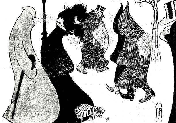 冬天，人们在街上穿高领的外套，让人看不见他们图片下载