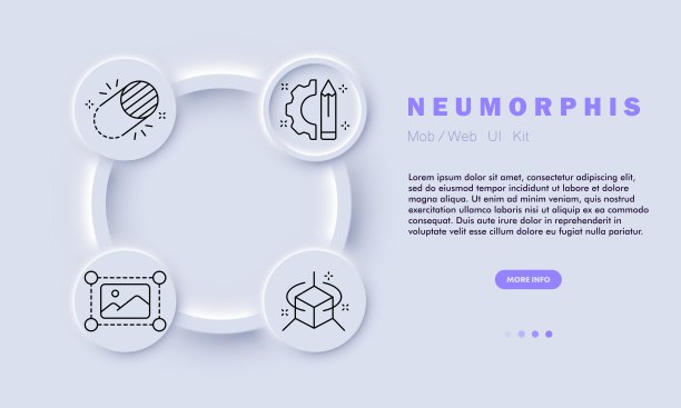 设计设定线图标。照片和视频编辑，剪切，铅笔，着色。新生变形样式。矢量线图标的业务和广告图片下载