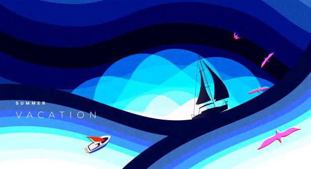 抽象极简夏季海报图片下载