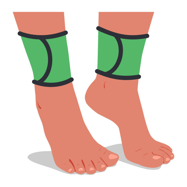 腿权重矢量卡通插图孤立在一个白色的背景。图片下载