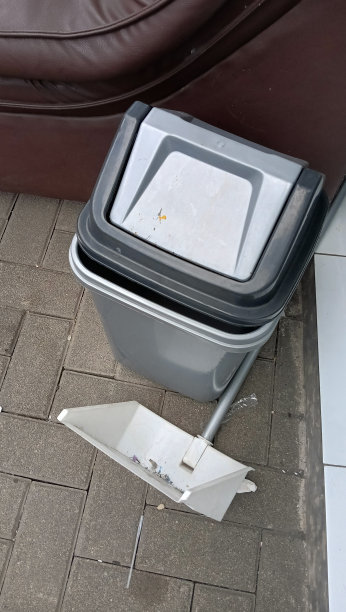 房子里有垃圾桶和簸箕。图片下载