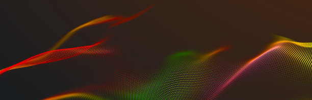 数字景观与点和线。网络空间网格。设计的背景概念。3 d图片下载