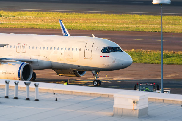 SAS航空公司的空客A320neo刚刚完成了推架图片下载