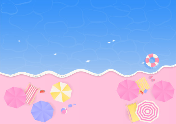 海洋景观和海滩背景图片下载