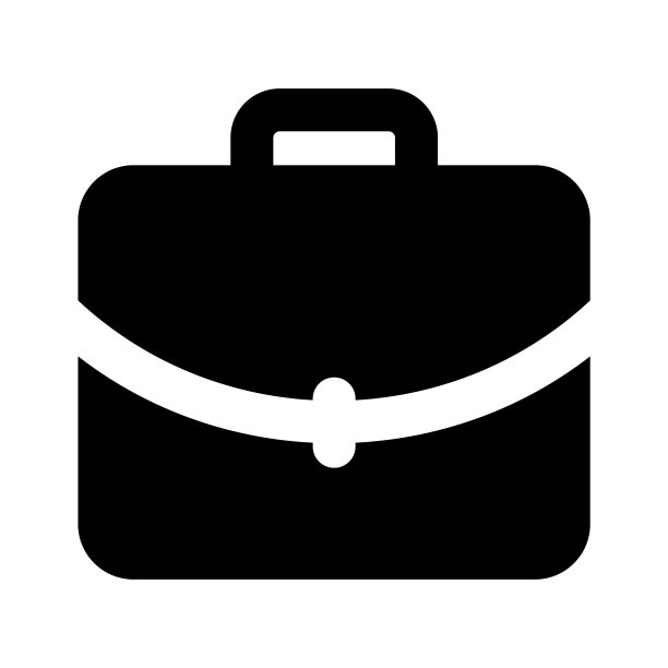 商业投资组合矢量设计，在可编辑的风格商务袋的一个惊人的图标。图片下载