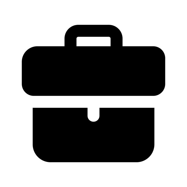 商业投资组合矢量设计，在可编辑的风格商务袋的一个惊人的图标。图片下载