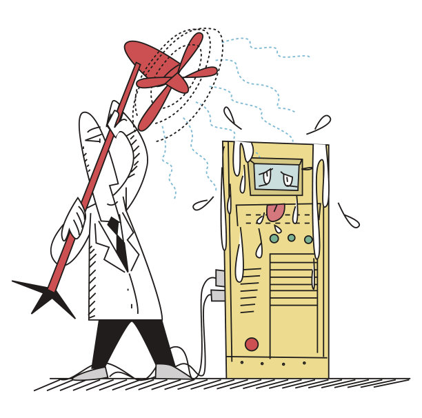 科学家试图用风扇给电脑降温图片下载