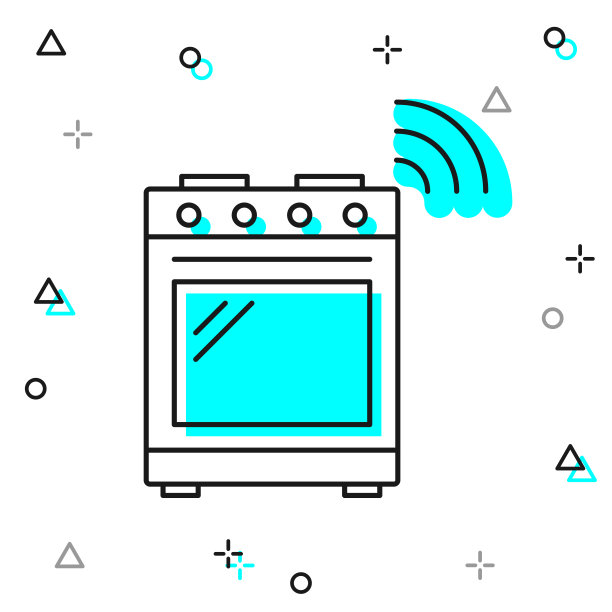 聪明的范围。白色背景上的线图标图片下载