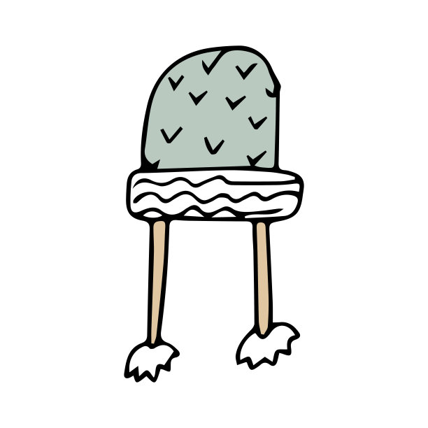 涂鸦一个针织帽的剪影图片下载