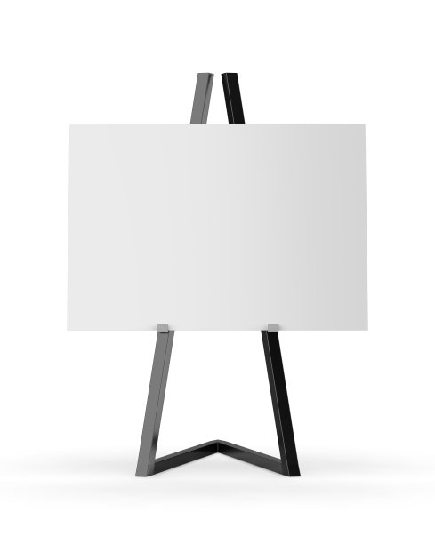 独立式海报展示支架金属支架。图片下载