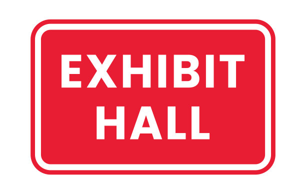 展览大厅。采购产品展厅标志，贴纸，标签，模板，矢量图片下载