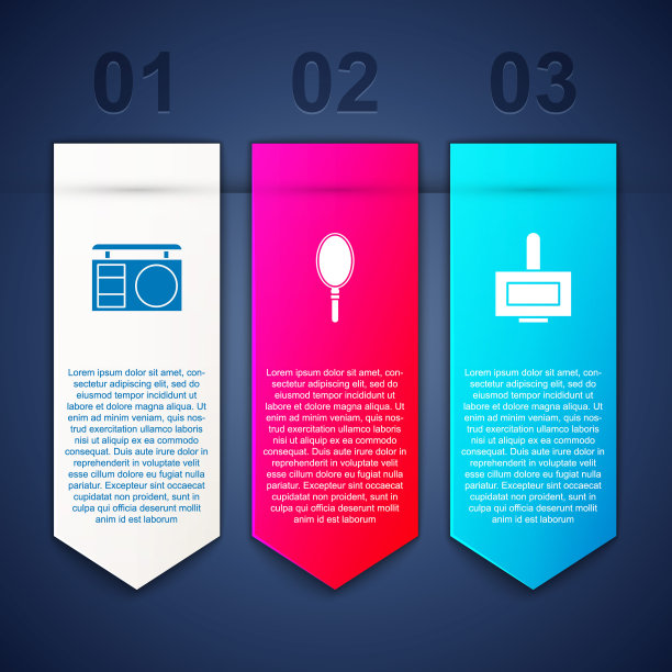 设置眼影盘，手镜和指甲油瓶。业务信息图表模板。向量图片下载