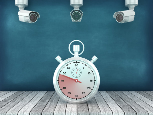 带有安全摄像头的3D秒表图片下载