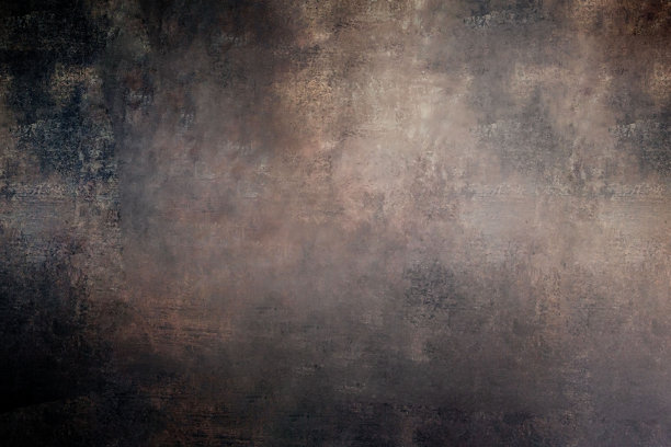 旧剥落墙，与复制空间库存照片。背景，抽象质感强。深棕色背景。未来主义的地下室，空荡荡的旧墙。对比强烈，库存照片图片下载
