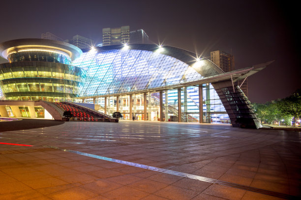 杭州钱江新城都市夜景图片下载