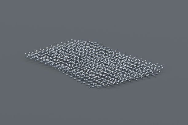 堆的金属网格混凝土装甲黑色背景。强化钢筋。施工技术。钢丝网。工业设备。三维渲染图片下载