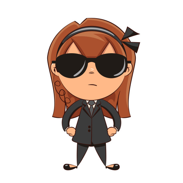 女保镖双手叉腰图片下载