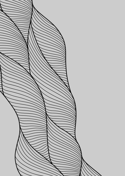 带有波浪的卡片设计。背景与海洋，河流或水的纹理。图片下载