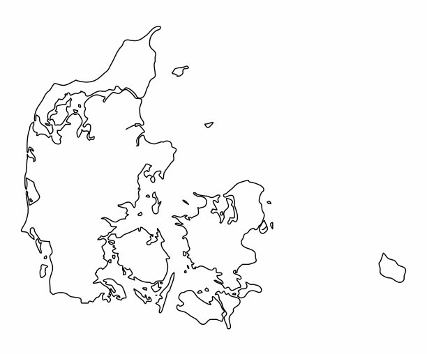 丹麦轮廓图图片下载